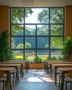 Biophilic classroom for student wellbeing